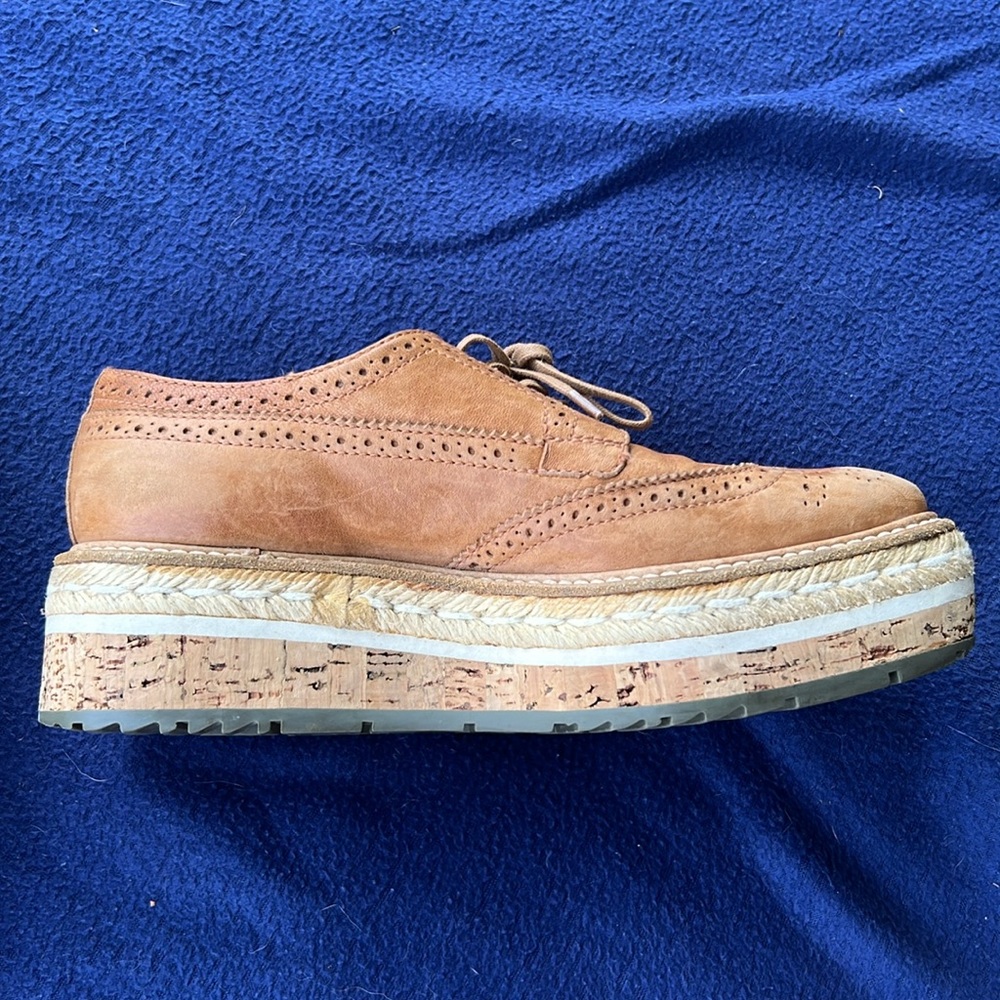 Prada Leather Platform Espadrilles - image 3